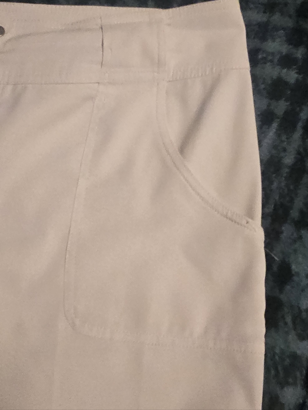 JoFit White Belted Shorts. Size 12. 11" Inseam.  Great Preowned Condition. - Picture 4 of 4
